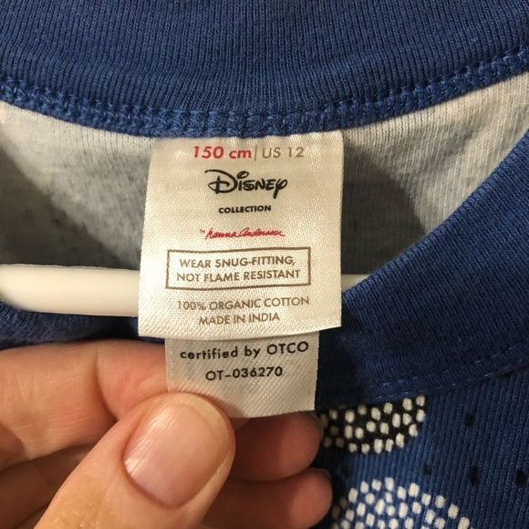 Hanna Andersson Disney Mickey Mouse Organic Cotton Shorts Pajamas Blue - Size 12 - Picture 3 of 8